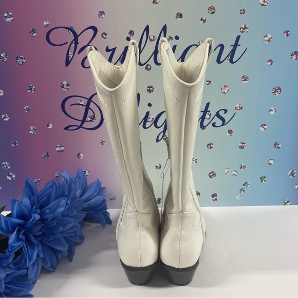 🤠WINTER WHITE WESTERN BOOTS - Picture 7 of 10